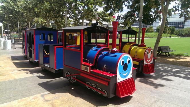 Houston trackless train rental